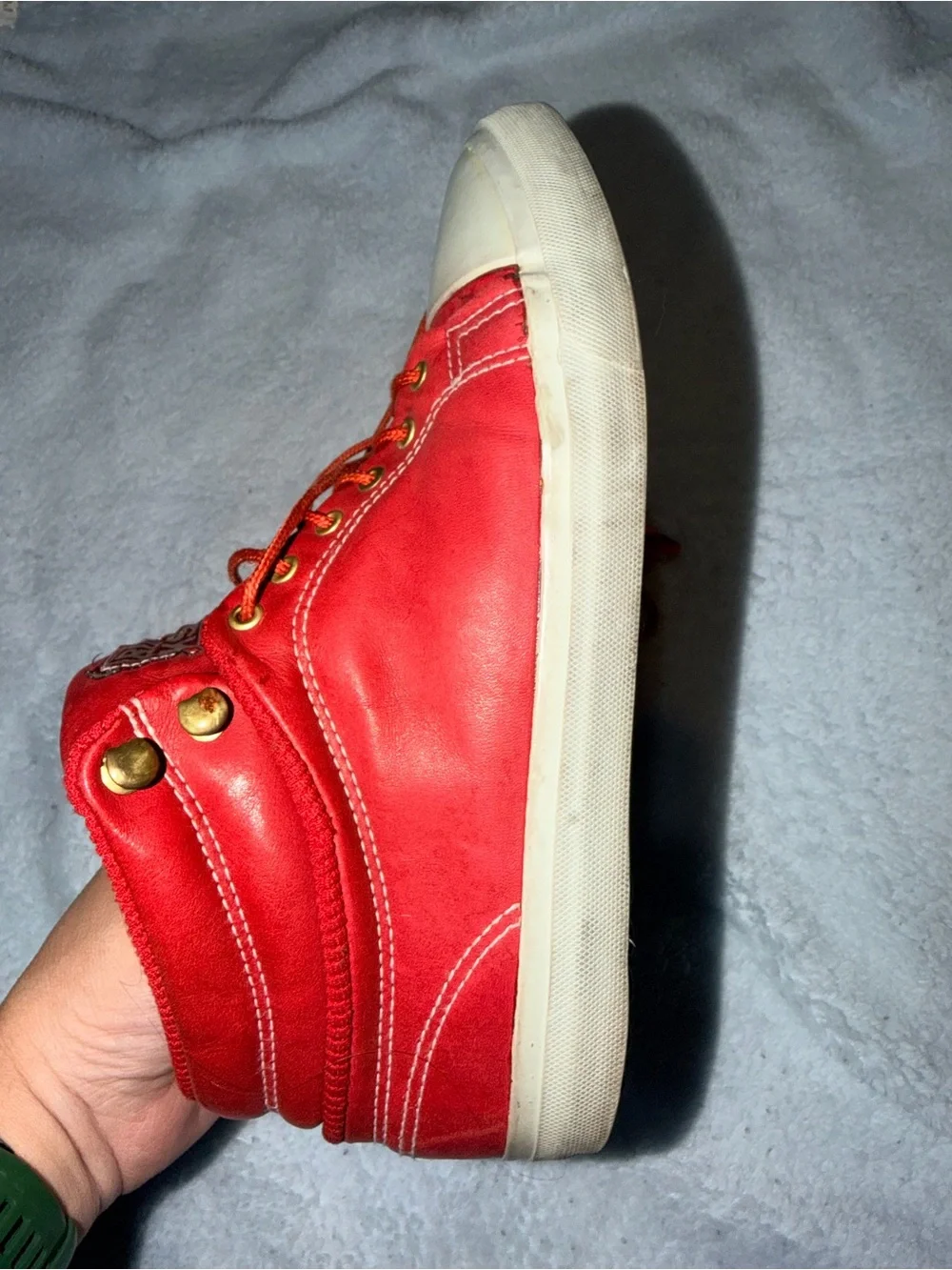 Reebok BOKS Red High-Top Sneakers – Women’s Size 8.5